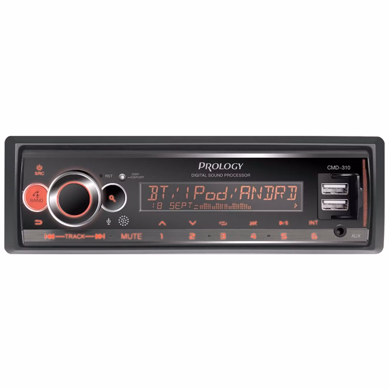 Восстановленная USB-автомагнитола Prology CMD-310 DSP, отличный