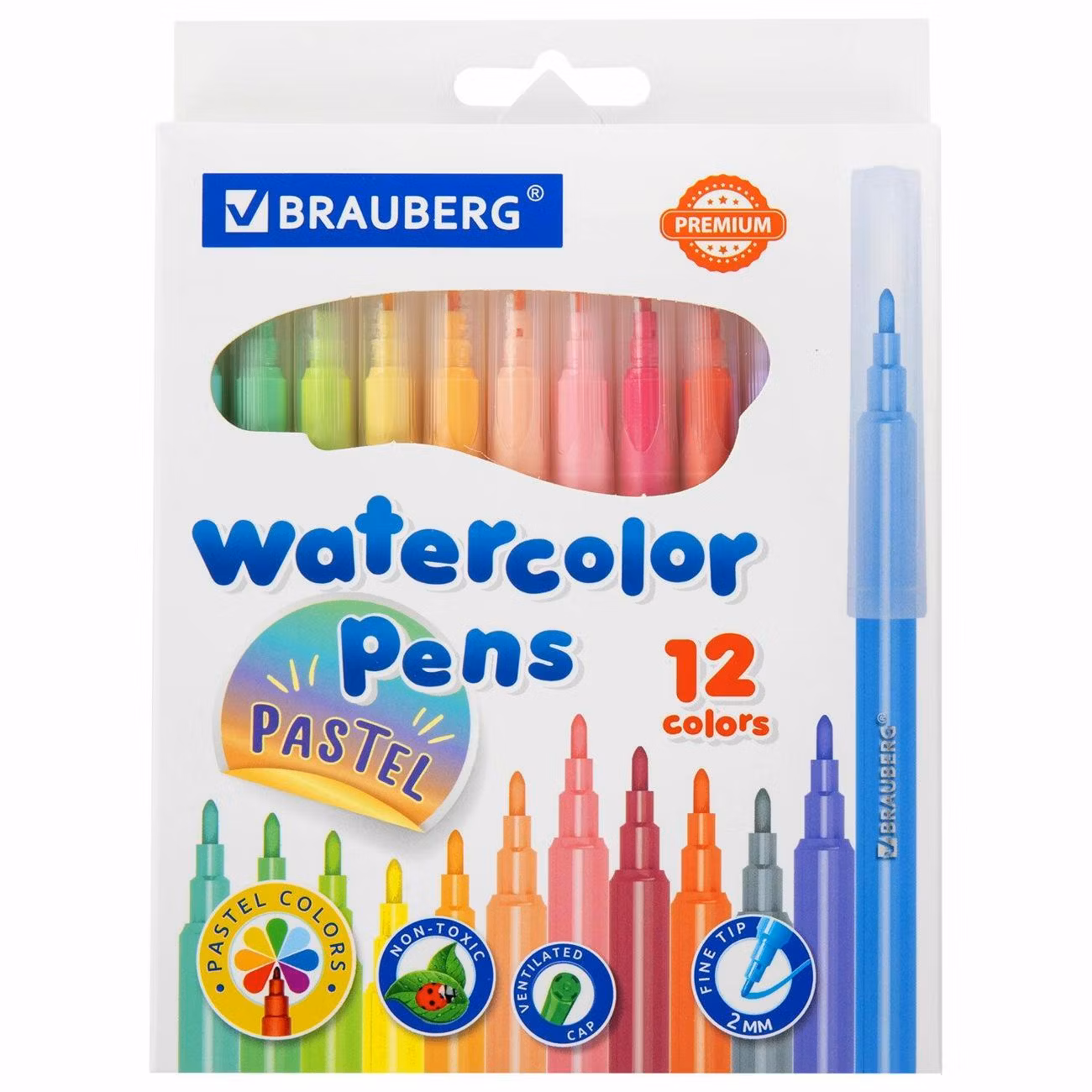 Набор фломастеров Brauberg Premium 12цв