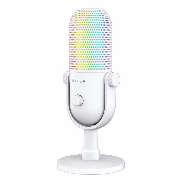 Игровой микрофон для компьютера Razer Seiren V3 Chroma белый (RZ19-05060200-R3M1)