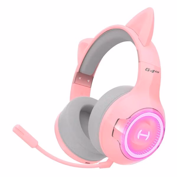 Наушники игровые с микрофоном Edifier G4BT pink