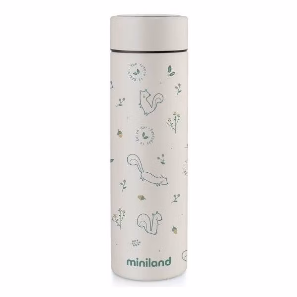 Термос Miniland Natur Thermos Chip бежевый, 450 мл