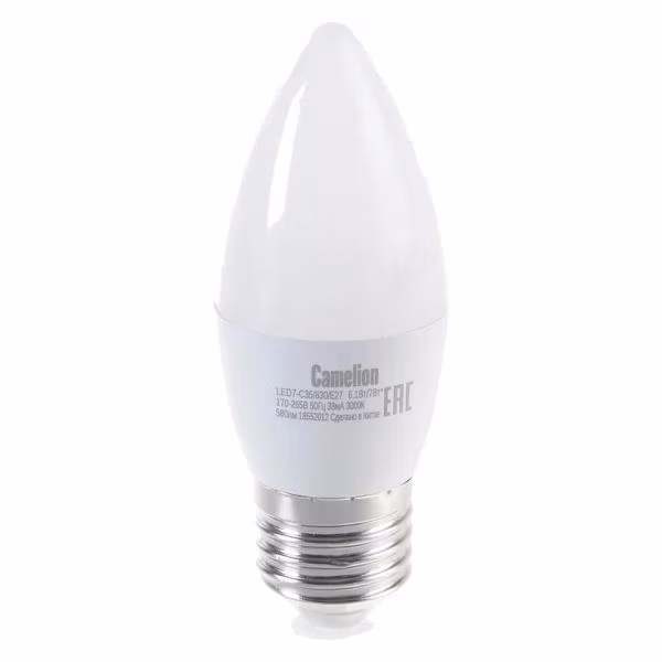 Лампочка Camelion LED7-C35/830/E27 (10 шт.)