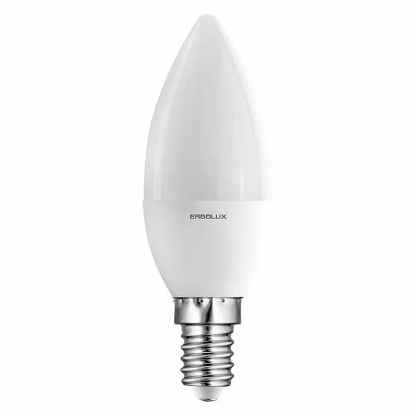 Лампочка Ergolux LED-C35-7W-E14-3K (10 шт.)