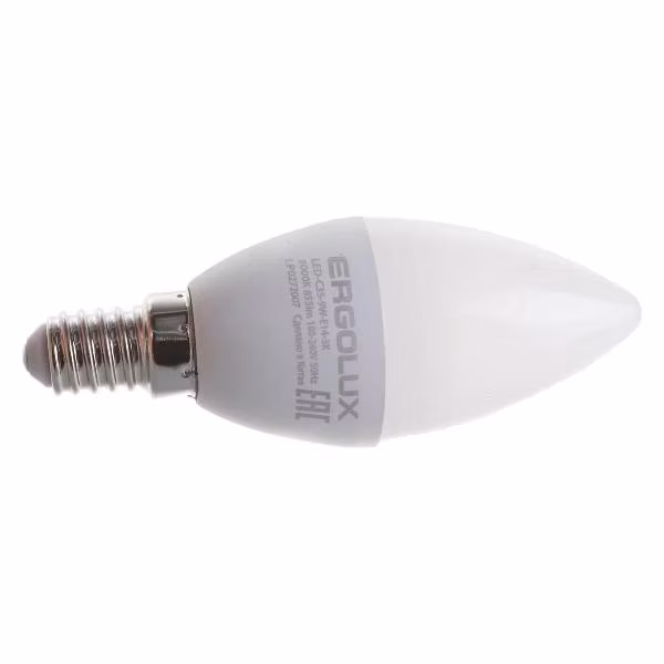 Лампочка Ergolux LED-C35-9W-E14-3K (10 шт.)