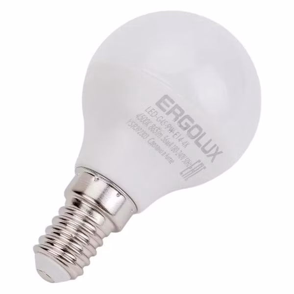Лампочка Ergolux LED-G45-9W-E14-4K (10 шт.)