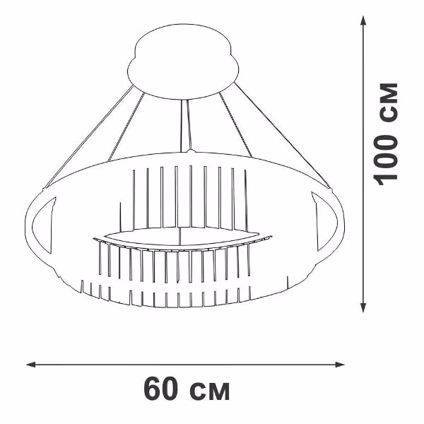 Люстра Vitaluce V5401-1/1S Black