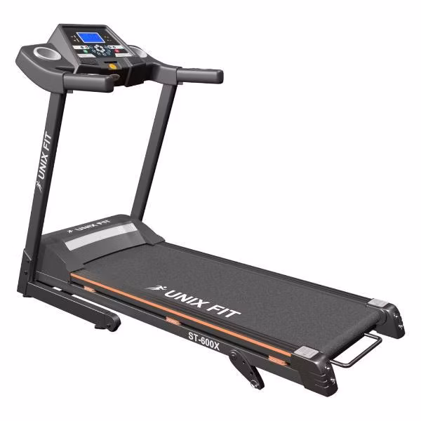 Беговая дорожка для дома UnixFit ST-600X складная, пиковая мощность 2.8 л.с., до 120 кг, беговое полотно 120x42 см, скорость 0.8 - 14.8 км/ч, угол наклона 0-10 %