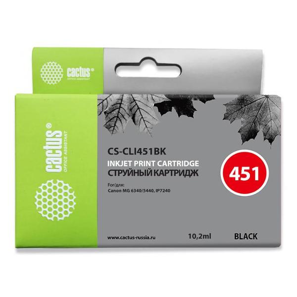 Картридж для струйного принтера Cactus CS-CLI451BK