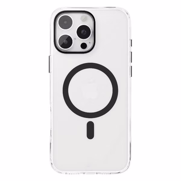 Чехол vlp Glass Case Magsafe для iPhone 16 Pro Max черный