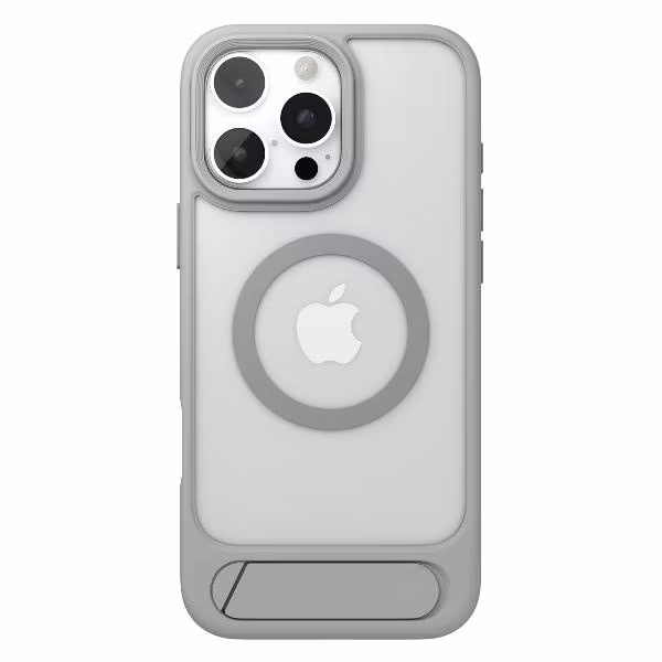 Чехол vlp Stand Case Magsafe для iPhone 16 Pro серый