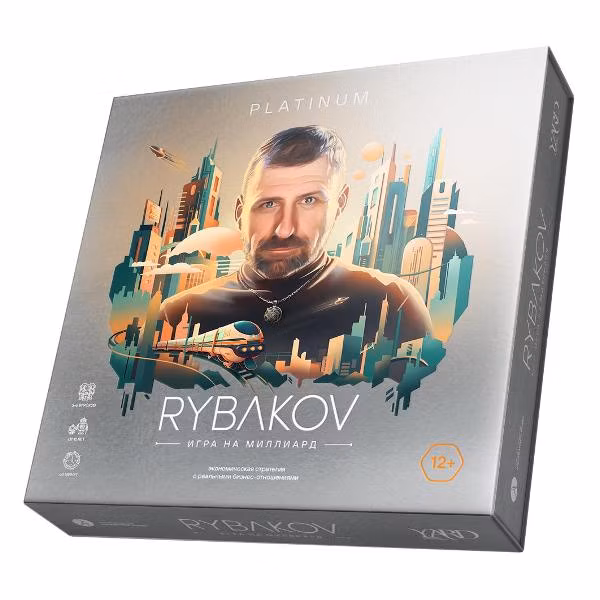 Настольная игра Адекватные люди RYBAKOV. Игра на миллиард. Platinum