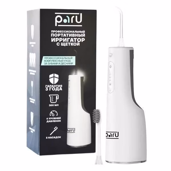 Ирригатор PARU для зубов с зубной щеткой