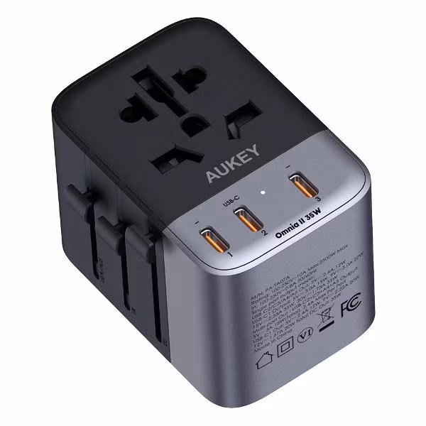 Сетевое зарядное устройство Aukey Universal 35W (PA-TA07A) серый