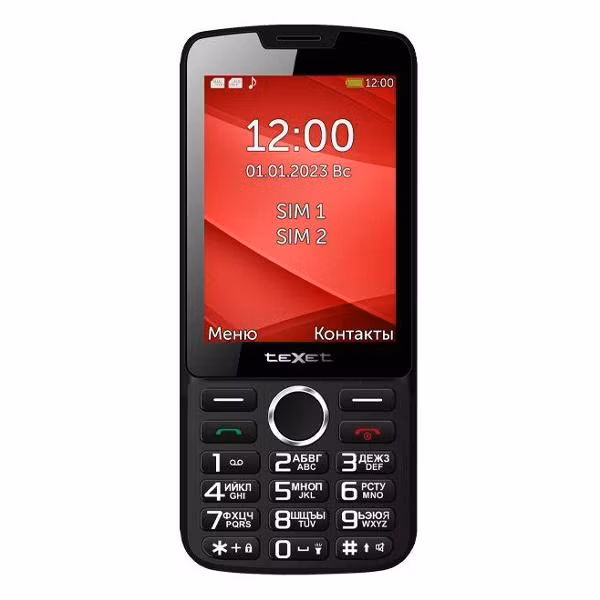 Мобильный телефон teXet TM-308 черно-красный