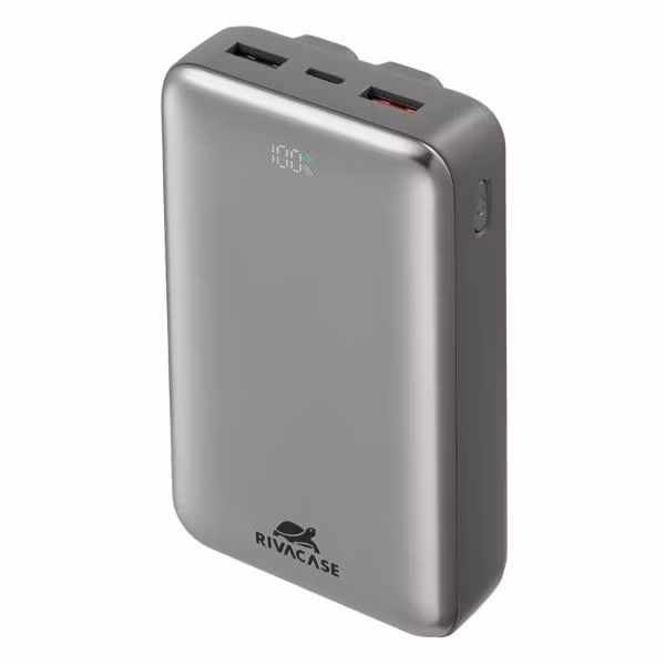 Внешний аккумулятор RIVACASE VА2612 20000 mAh PD 30W 2 встроенных кабеля