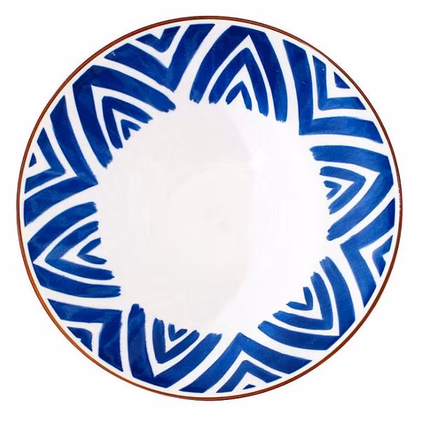 Тарелка HOMIUM Japanese Collect. Очаров. глуб. D20см White/Blue