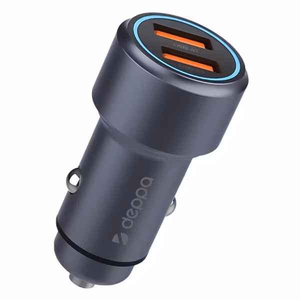 Автомобильное зарядное устройство Deppa 2xUSB-A Quick Charge 36W (11222)