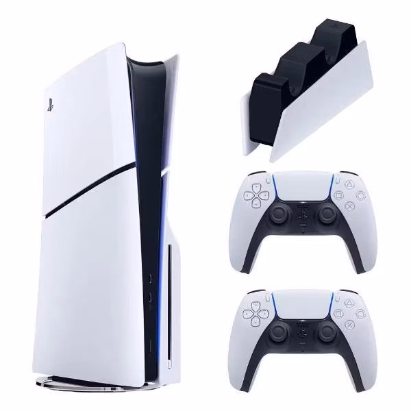 Игровая приставка Sony PlayStation 5 Slim 1 TB с дисководом + 2-й геймпад + зарядная станция Sony