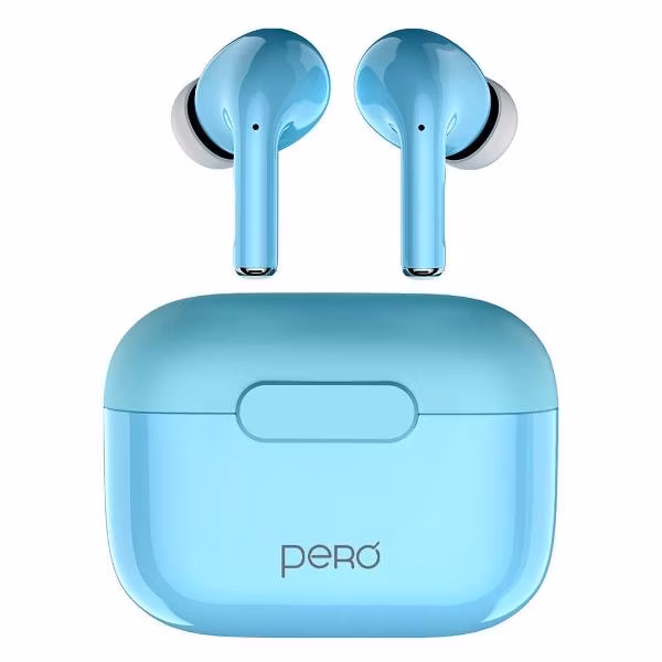 Наушники True Wireless Pero TWS06 COMFORT Light blue