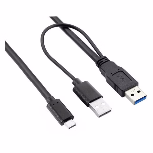 Кейс для портативного жесткого диска Caution USB 3.0-USB 3.1 TYPE-C с доп. питанием (1225)