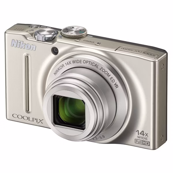 Фотоаппарат компактный Nikon Coolpix S8200 Silver