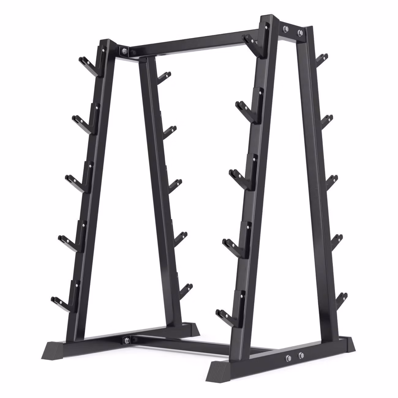 Стойка для грифов и штанг UnixFit 10 профессиональная / PRO (300 кг) для хранения спортивного инвентаря подставка под штанги и грифы