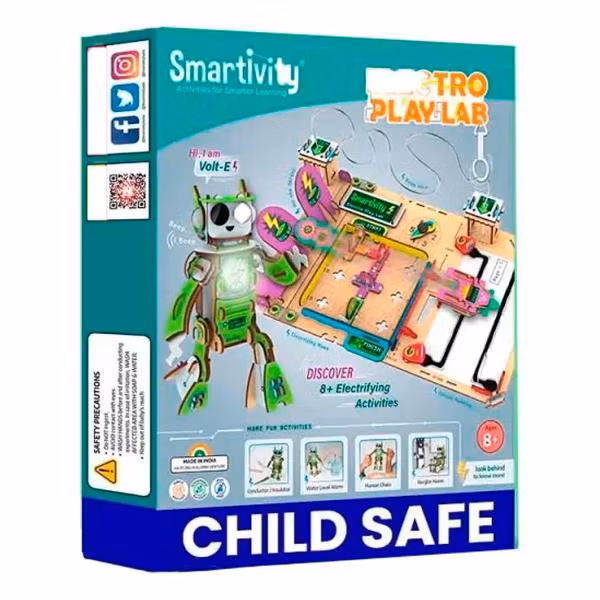 Конструктор деревянный детский Smartivity Электро-игровая Лаборатория