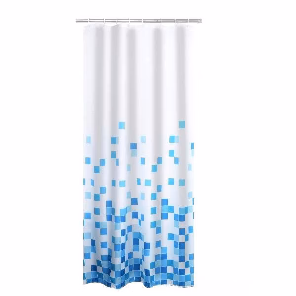 Штора для ванной RIDDER Cubes голубая