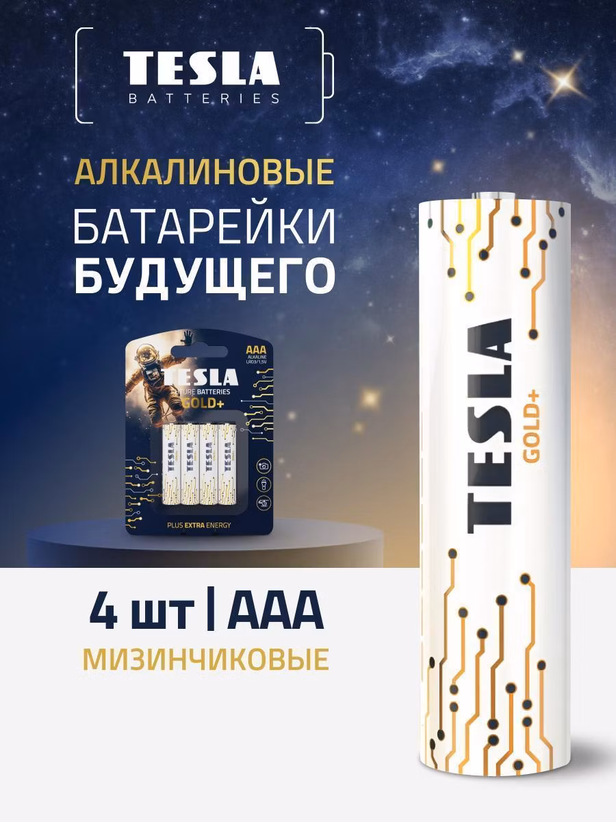 Батарея Tesla AAA GOLD+