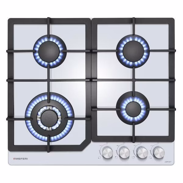 Варочная панель газовая MEFERI MGH604WH GLASS COMFORT 4 конфорки