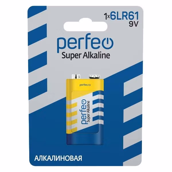 Батарея Perfeo 6LR61 Super Alkaline