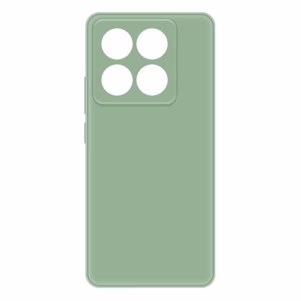 Чехол для смартфона, телефона Krutoff для Xiaomi 14T Pro, зелёный