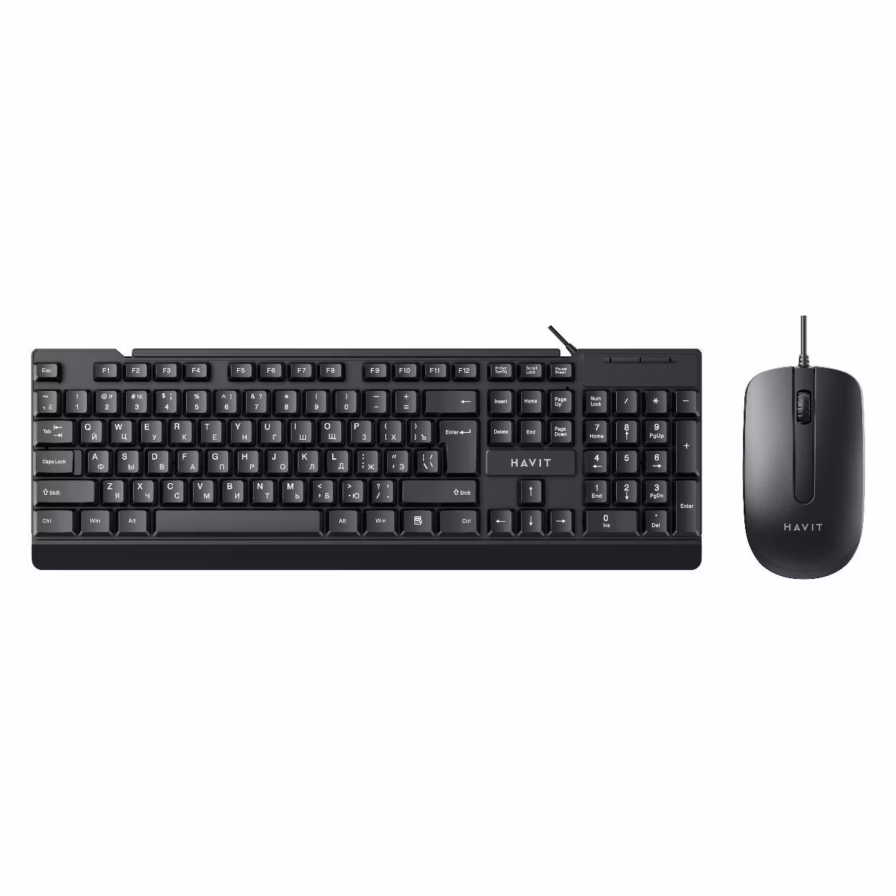 Комплект клавиатура+мышь Havit KB272CM Black