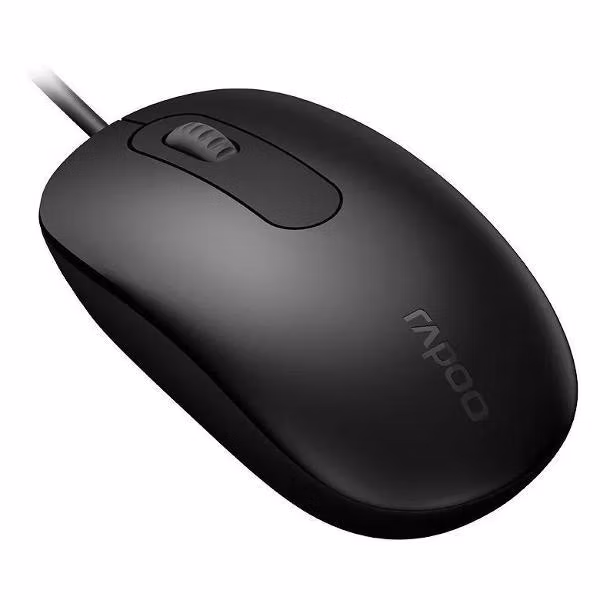 Мышь проводная Rapoo N200 Black