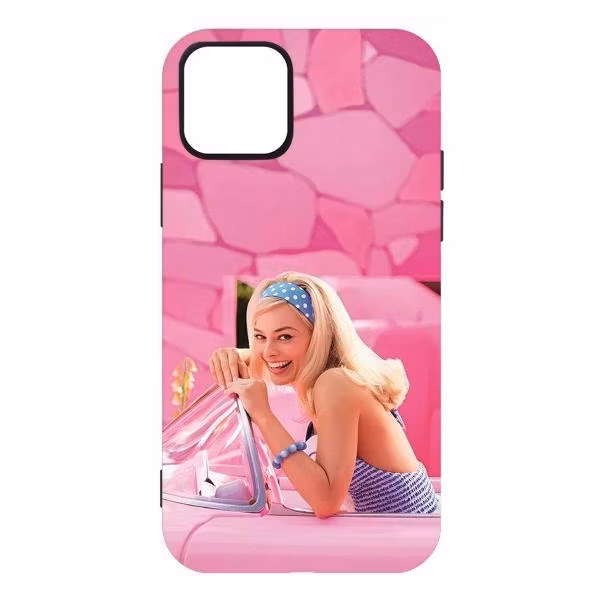Чехол для смартфона, телефона Krutoff Soft Case Барби в розовом для 12 Pro Max чер.