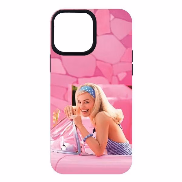 Чехол для смартфона, телефона Krutoff Soft Case Барби в розовом для 13 Pro Max чер.