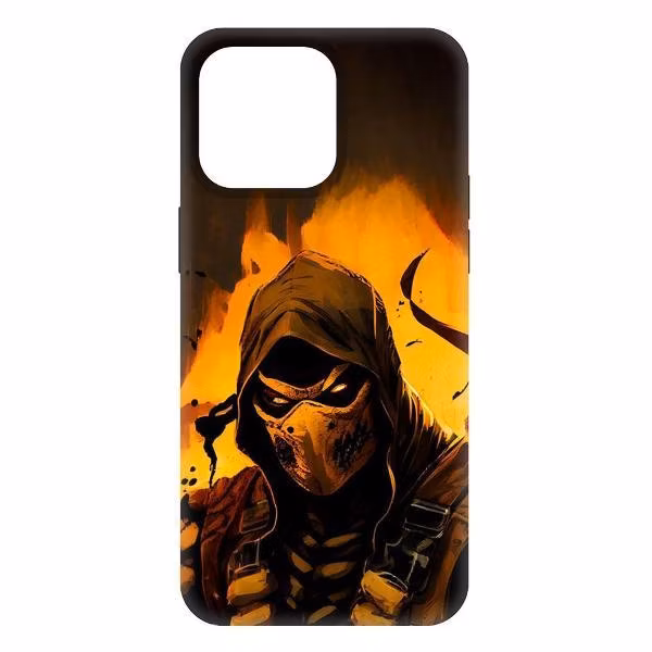 Чехол Krutoff SoftCase МорталКомбат.Скорпион для iPhone 15 Pro Max