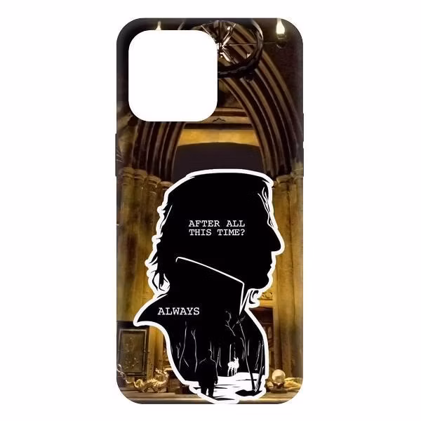 Чехол Krutoff Soft Case Гарри Поттер. Северус Снейп для iPhone 15 Pro Max черный