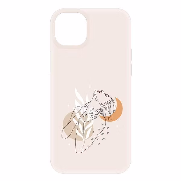 Чехол для смартфона, телефона Krutoff Женственность для iPhone 15 Plus черный (477479)