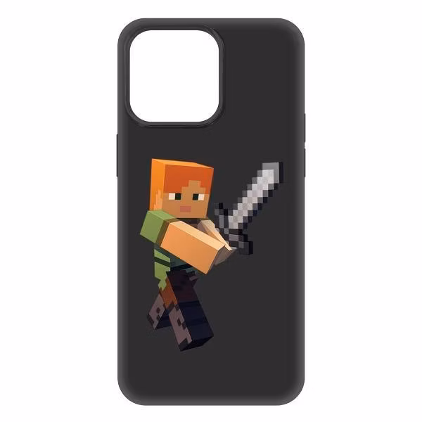 Чехол для смартфона, телефона Krutoff Minecraft-Алекс для iPhone 15 Pro Max