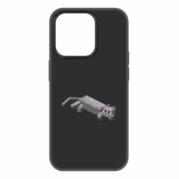 Чехол для смартфона, телефона Krutoff Minecraft-Кошка для iPhone 15 Pro (477571)