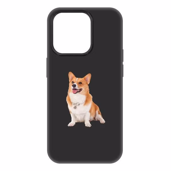 Чехол для смартфона, телефона Krutoff Корги для iPhone 15 Pro (477598)