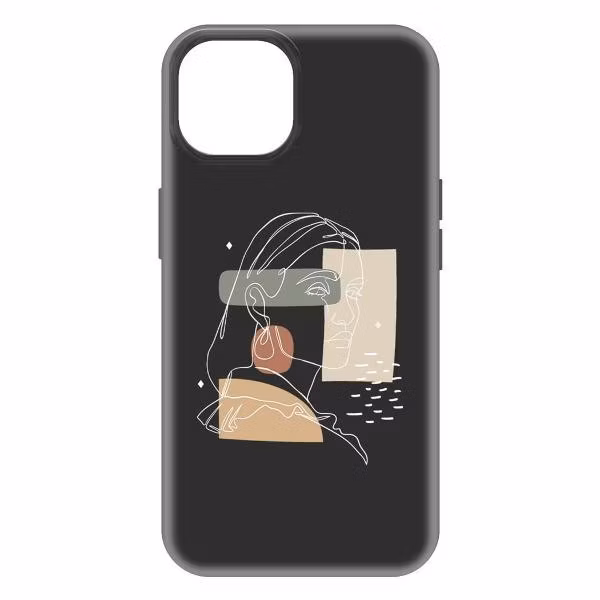 Чехол для смартфона, телефона Krutoff Уверенность для iPhone 15 черный (477317)