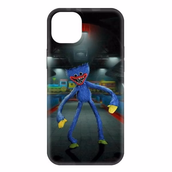 Чехол для смартфона, телефона Krutoff для iPhone 15 Plus Хаги Ваги, черный (477473)