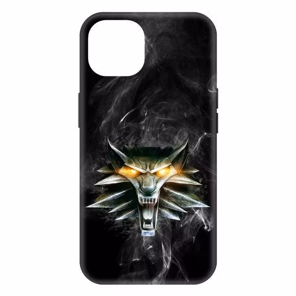 Чехол для смартфона, телефона Krutoff Soft Case Ведьмак. Школа Волка для iPhone 15  (477384)