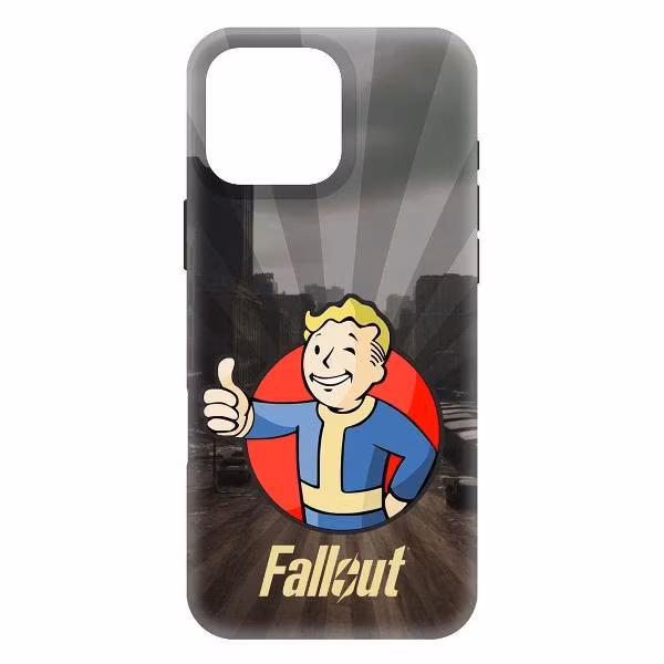 Чехол для смартфона, телефона Krutoff для iPhone 16 Pro Max Fallout - Волт-бой