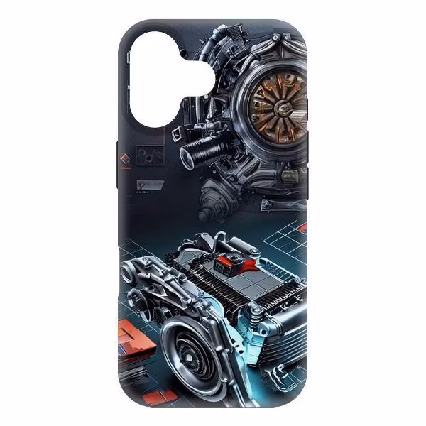 Чехол для смартфона, телефона Krutoff Моторы для iPhone 16