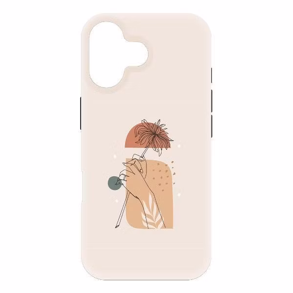 Чехол для смартфона, телефона Krutoff Романтика для iPhone 16 черный