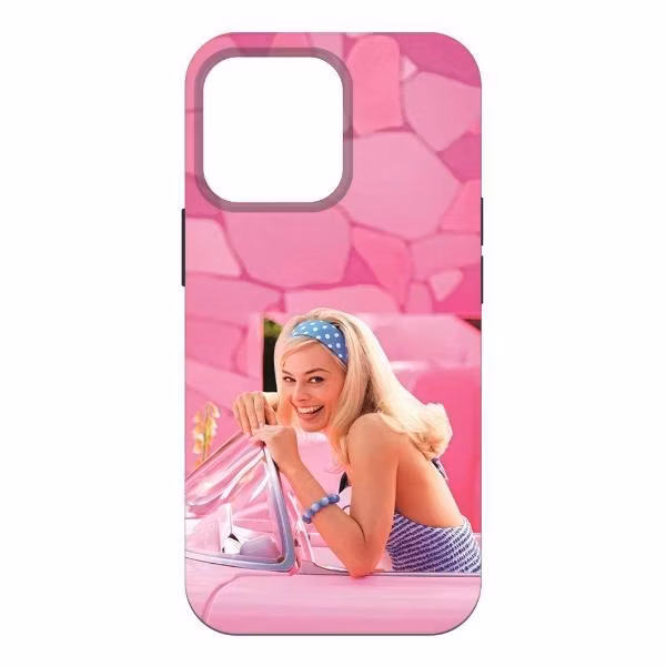 Чехол для смартфона, телефона Krutoff Soft Case Барби в розовом для 14 Pro Max чер.