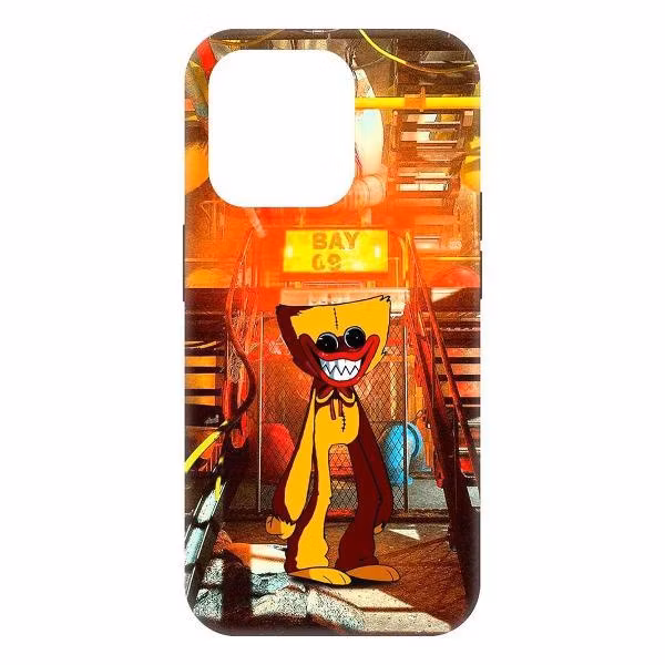 Чехол Krutoff Хаги Ваги Желтый для iPhone 15 Pro